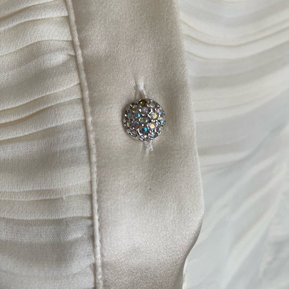 St. John Silk cream  blusa - Picture 7 of 7